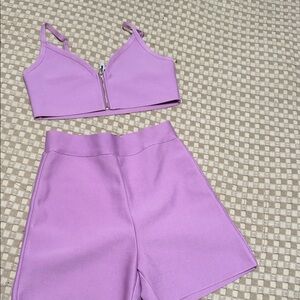 Fashion Nova Lavender Crop Top